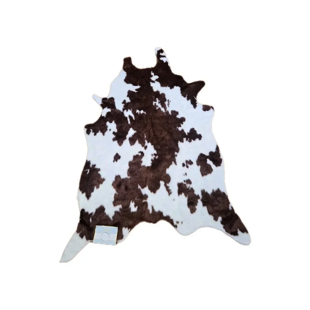 New Brown & White Medium Cowhide Rug Area Rug Cow Print Rug Room Decor 48